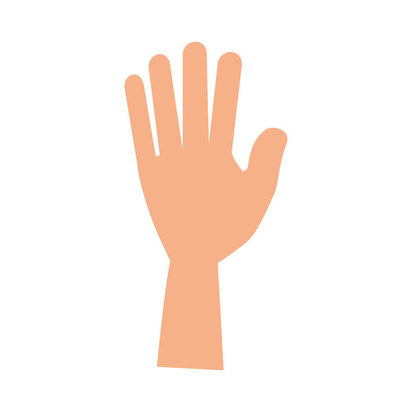 рука человека изолированный значок
