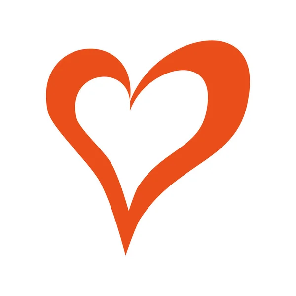 Srdce lásky romance vášeň valentine koncept — Stockový vektor