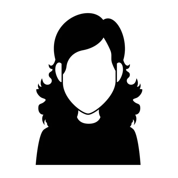 Mooie vrouw avatar karakter — Stockvector