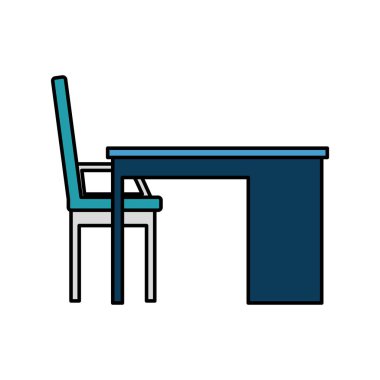 masa ve sandalye ofis sahne