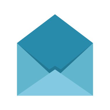 Zarf posta izole simgesi