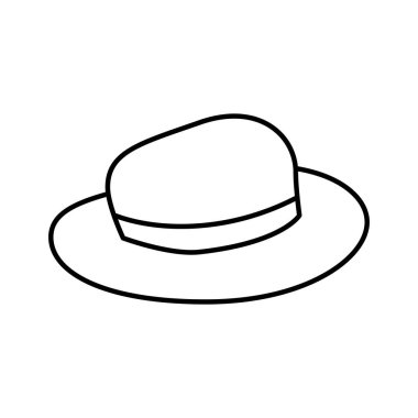 turist şapka izole simgesi