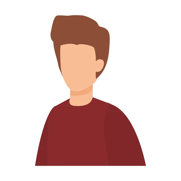 Jeune homme avatar personnage — Image vectorielle