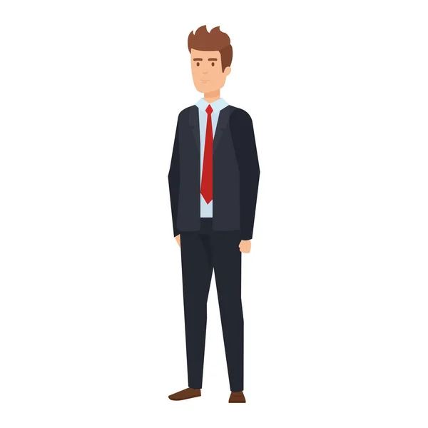 Elegante zakenman avatar karakter — Stockvector