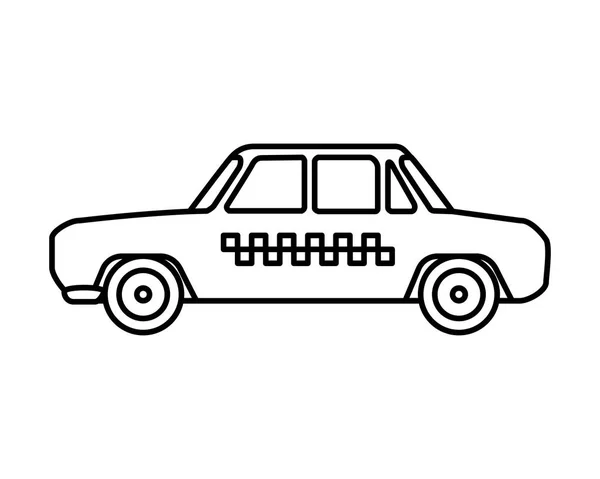 Taxi voiture service public — Image vectorielle