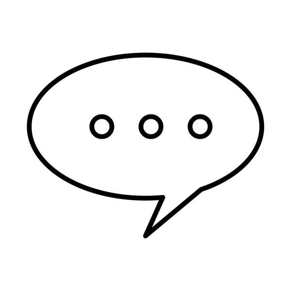 Beszéd buborék üzenet ikon — Stock Vector