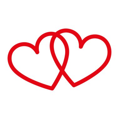 Aşk Sevgililer günü kalpleri simgesi sembolü