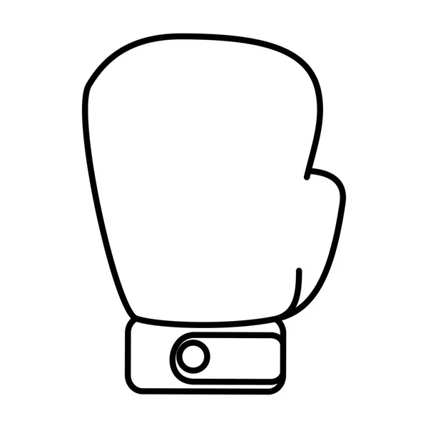 Ikona na białym tle rękawica bokserska — Wektor stockowy