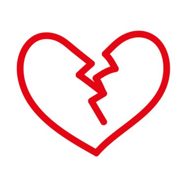 kırık kalp simgesi boşanma sonunda aşk sembolü