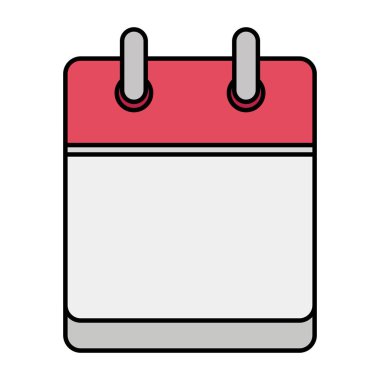 Takvim hatırlatma izole simgesini