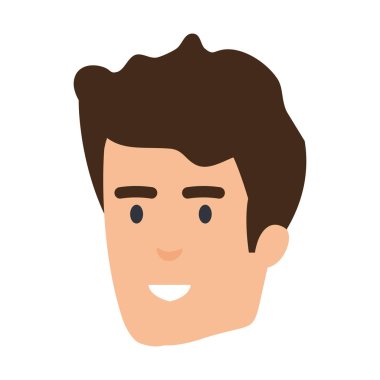 genç adam baş avatar karakter