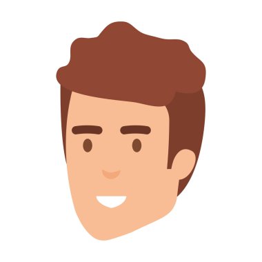 genç adam baş avatar karakter