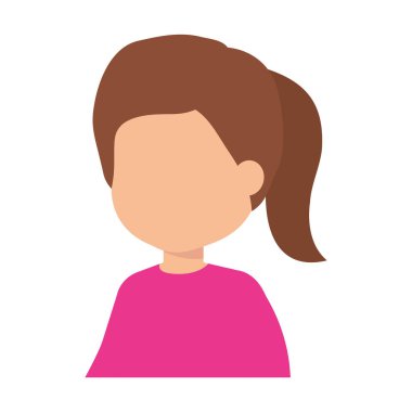 Güzel küçük kız karakter