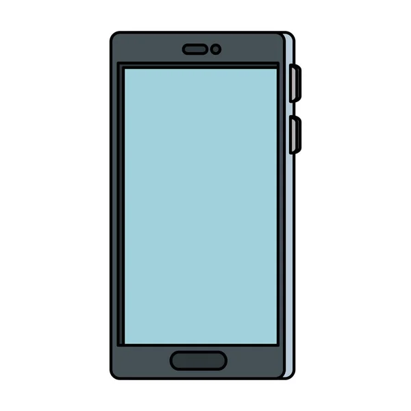 Smartphone device isolated icon — Stock Vector