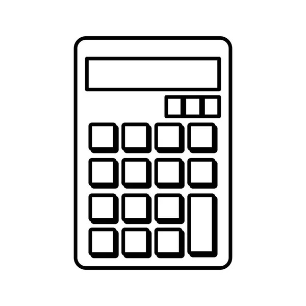 Taschenrechner Mathematik isoliertes Symbol — Stockvektor