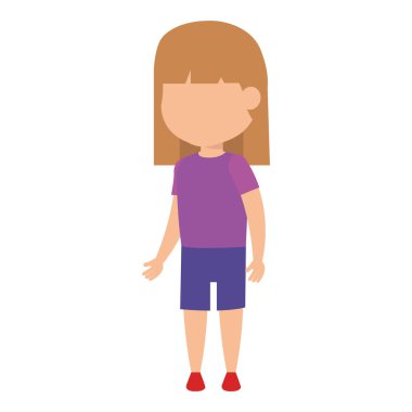 Güzel küçük kız karakter