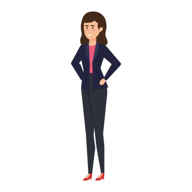 şık iş kadını avatar karakter
