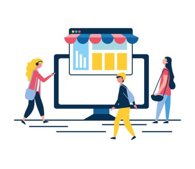 Mobil online alışveriş ile insanlar