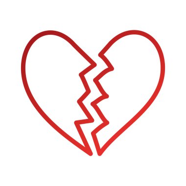 kırık kalp simgesi boşanma sonunda aşk sembolü