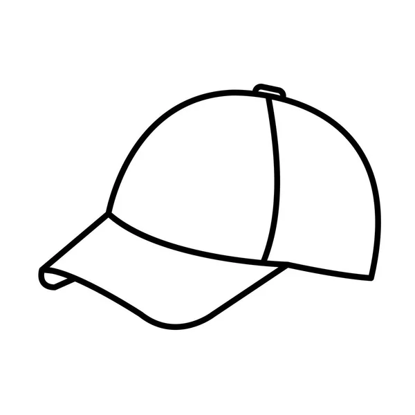스포츠 모자 고립 된 아이콘 — 스톡 벡터