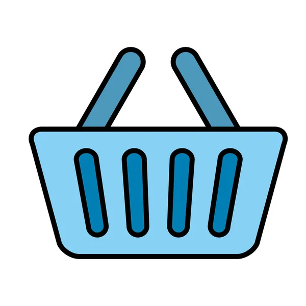 Shopping mand geïsoleerde pictogram — Stockvector