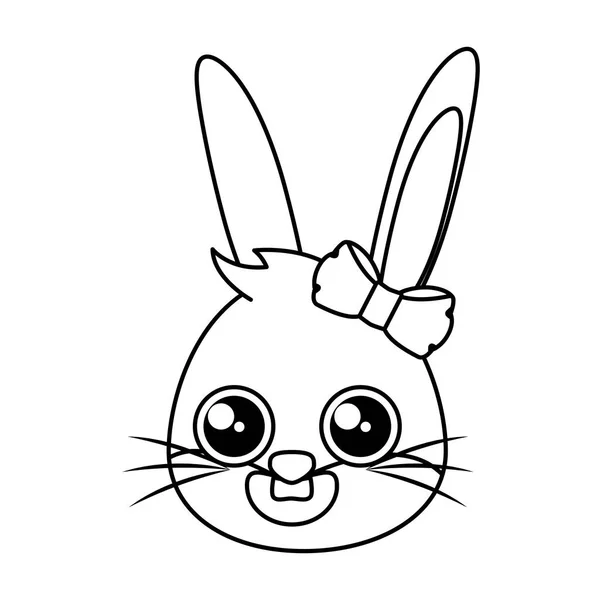 美丽的兔子女复活节字符 — 图库矢量图片