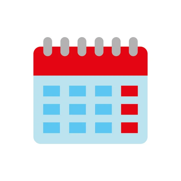 Календарный план напоминание даты иком — стоковый вектор