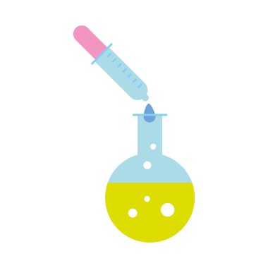 kimyasal test tüpü damlalık reaktif laboratuvar