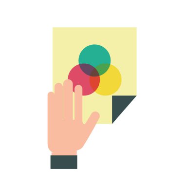 grafik tasarım kağıt renk aracı ile