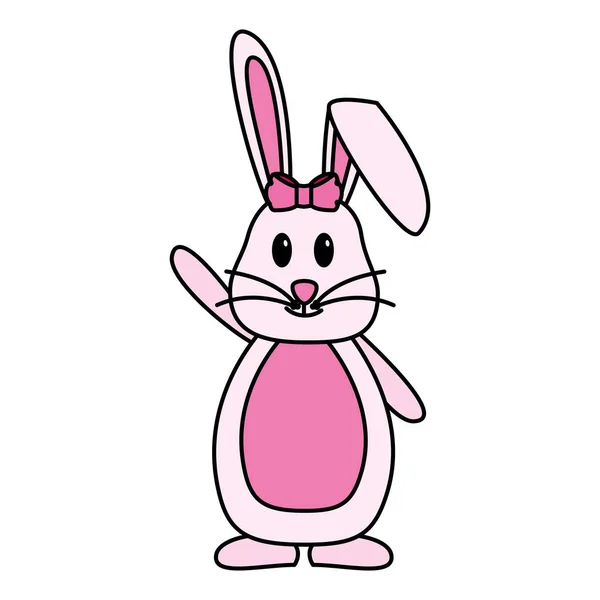 Cute rabbit cartoon — Stock Vector