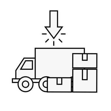 online alışveriş teslim kamyon karton kutuları tıklatın