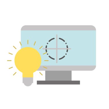 grafik tasarım bilgisayar ampul fikir yaratıcılık