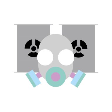 Solunum koruyucu maske ve tehlike varil