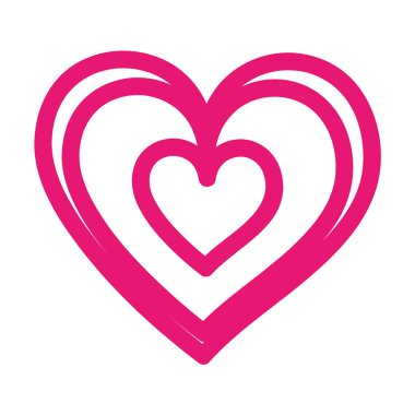 Aşk Sevgililer günü kalpleri simgesi sembolü