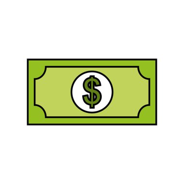 para Doları banknot para izole