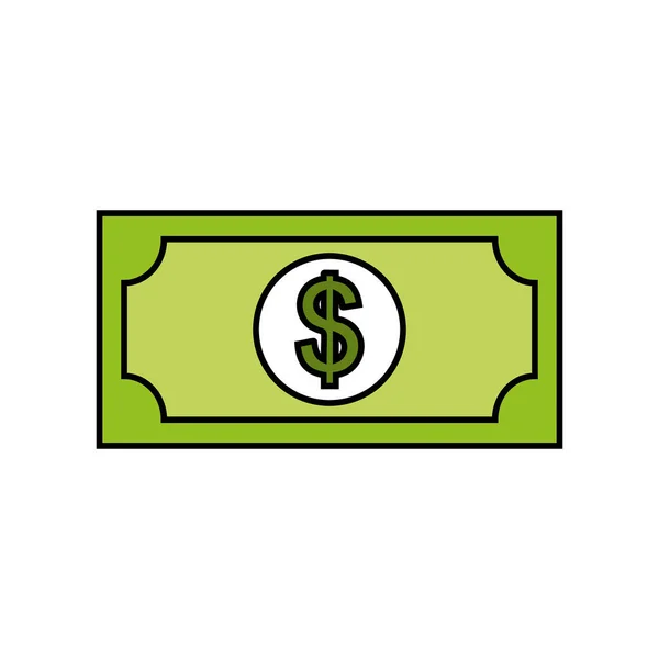Деньги Доллар банкнота наличными — стоковый вектор