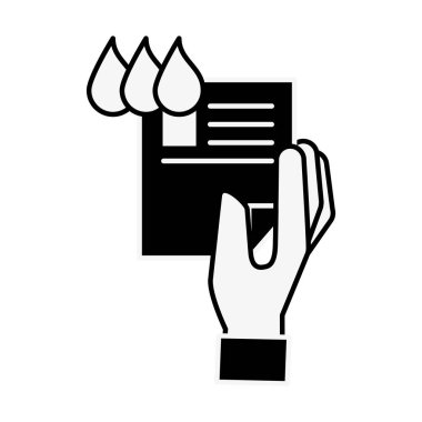 Kağıt Renk tonlu tasarım tutan el