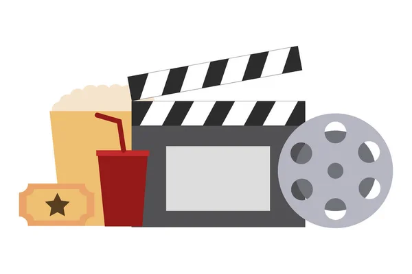 Film set objects icon — Stock Vector