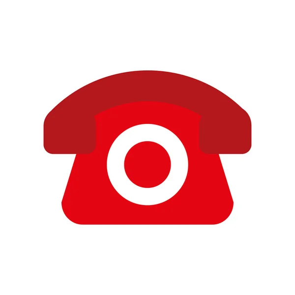 Línea de ayuda telefónica roja compras en línea logística — Archivo Imágenes Vectoriales