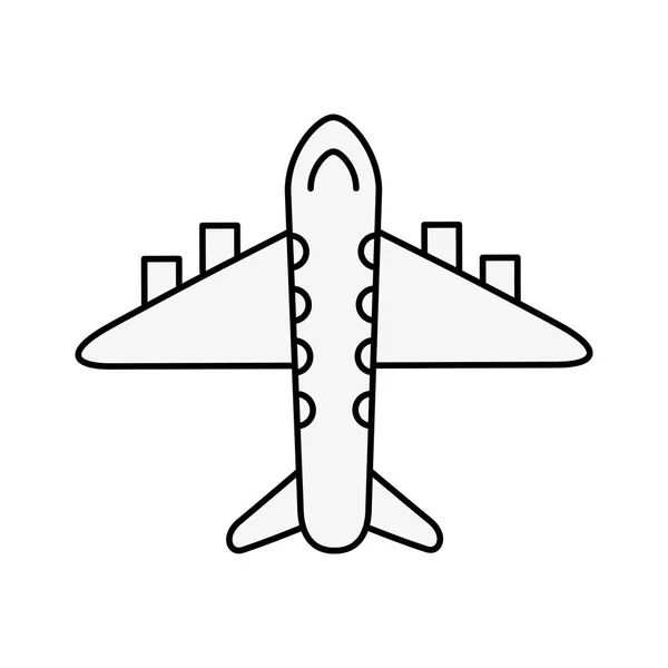 Ticari uçak taşıma — Stok Vektör
