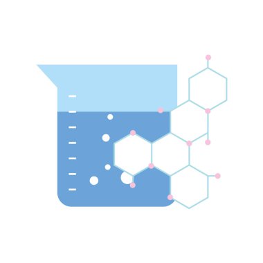 kimyasal şişesi ve molekül bilim