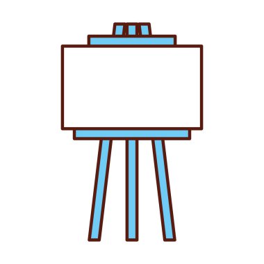 Boş tahta tripod sanatsal aracı