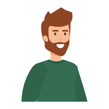 Sakallı genç adam Avatar karakteri