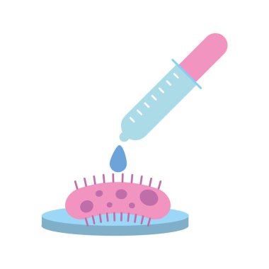 Damlalık dökme reaktif virüs petri kabına testi