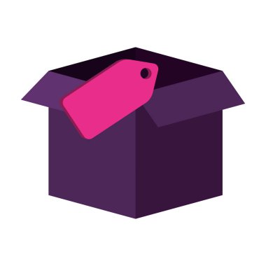 kutu karton etiket ile