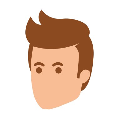 genç adam baş avatar karakter