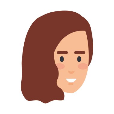 güzel bir kadın baş avatar karakter