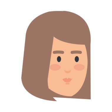 güzel bir kadın baş avatar karakter