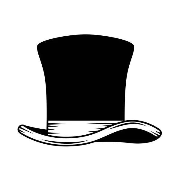 Gentleman top hat icon — Stock Vector