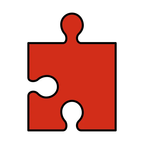 Puzzle hry kus ikona — Stockový vektor
